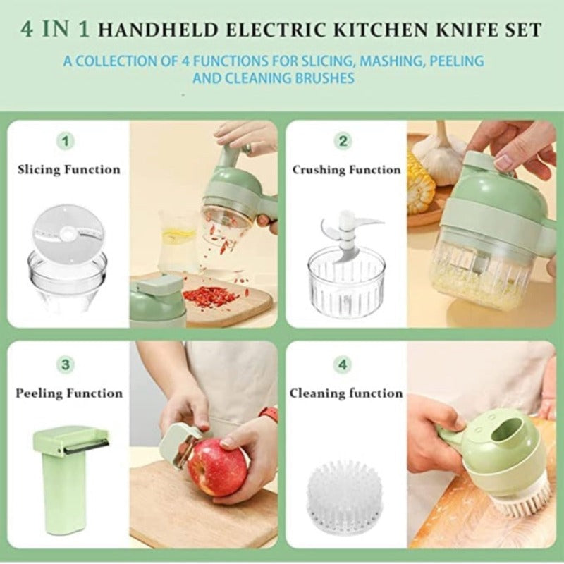 Electric Vegetable Slicer Set .