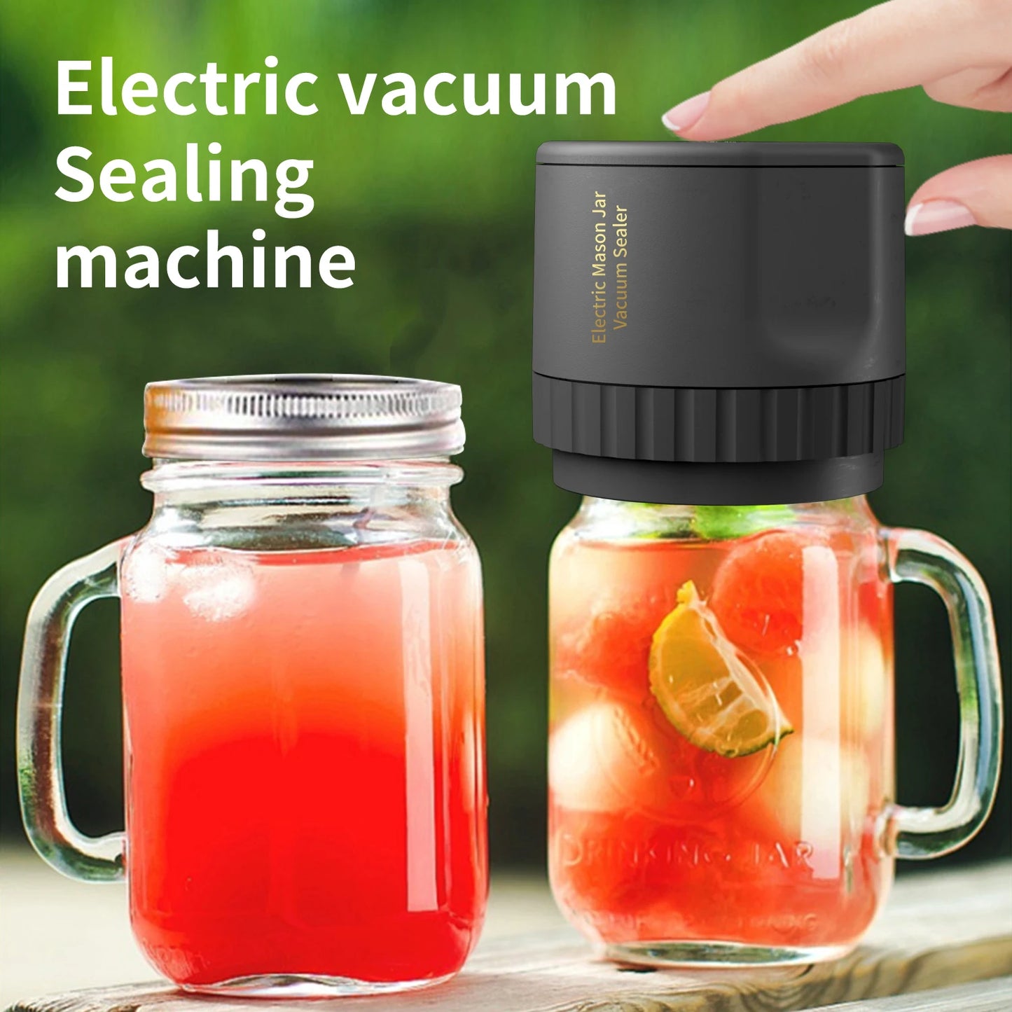 Electric cordless Jar Vacuum Sealer for food storage