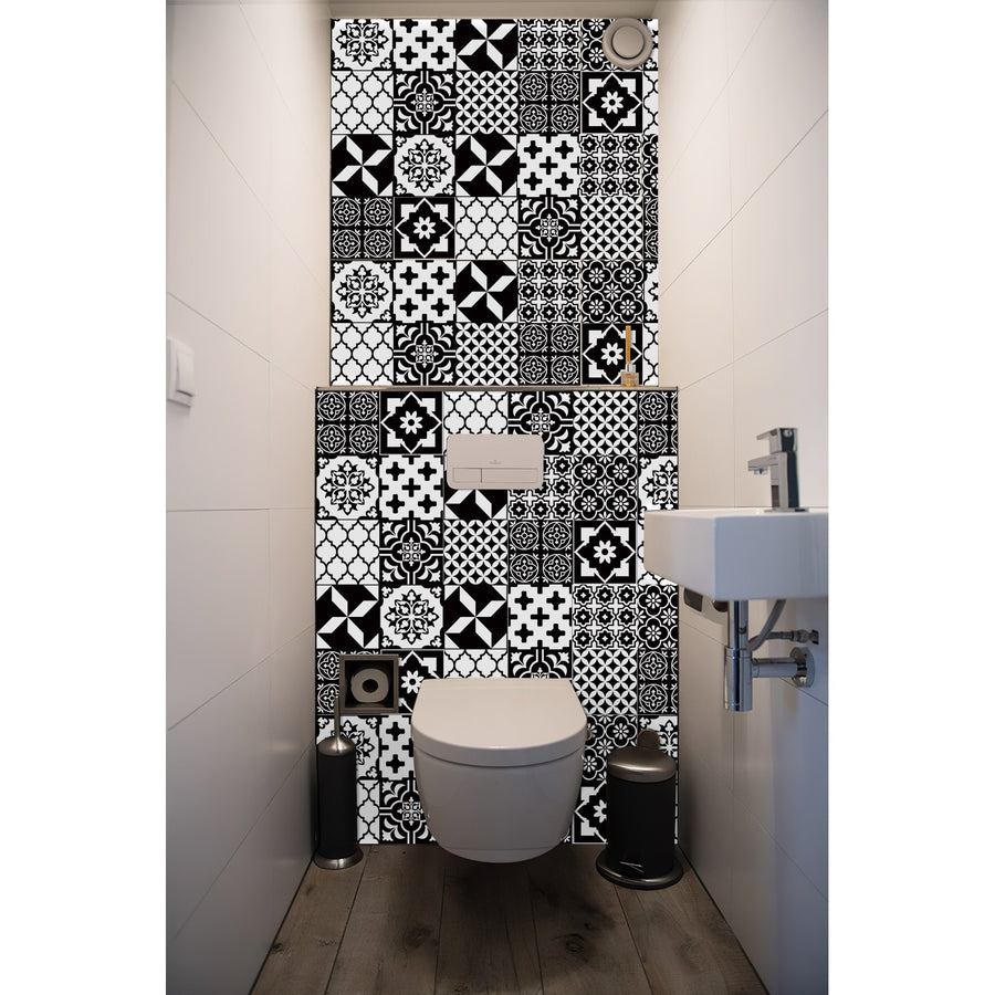 24 Pieces Retro waterproof tile Wall Stickers ( Self-Adhesive ).