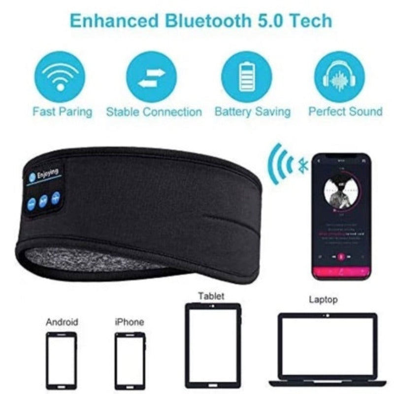 Wireless Sports Bluetooth Headband  & Sleeping Headphones  for Workout, Sleep, Running ,Camping ,Computer & Phones.
