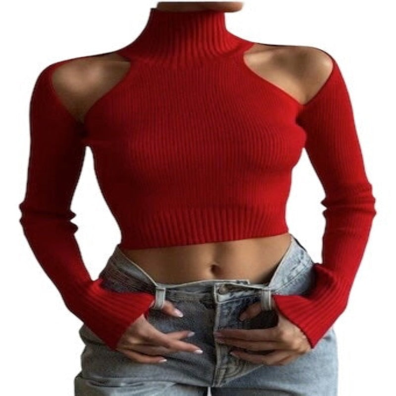 Long Sleeves Sexy Streetwear 2023 Club Party Crop Tops.