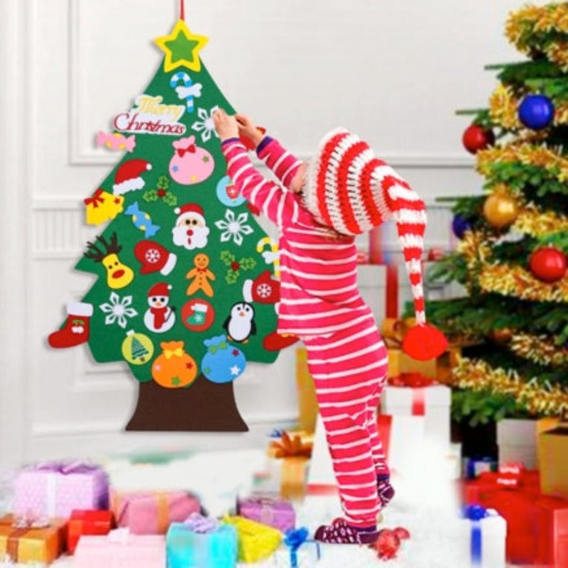 DIY christmas tree for kids 34 pieces 35 in * 25 in