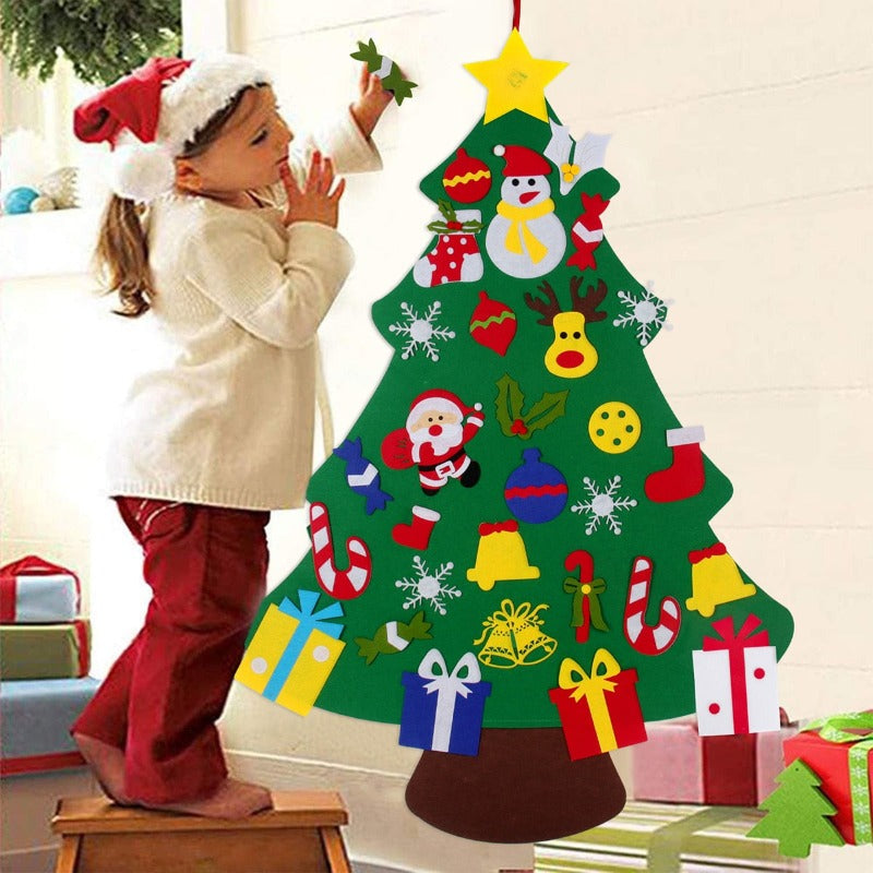 DIY christmas tree for kids 34 pieces 35 in * 25 in