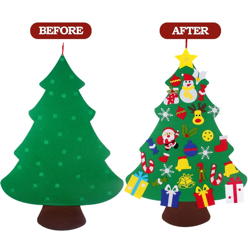 DIY christmas tree for kids 34 pieces 35 in * 25 in