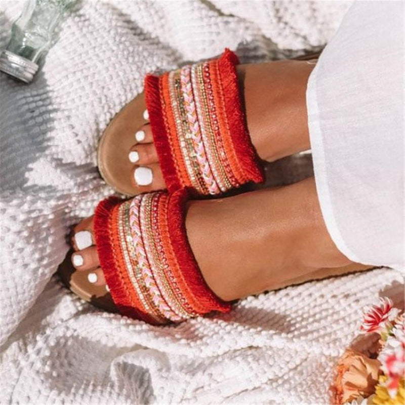 Women's Outerwear flat sandals  .