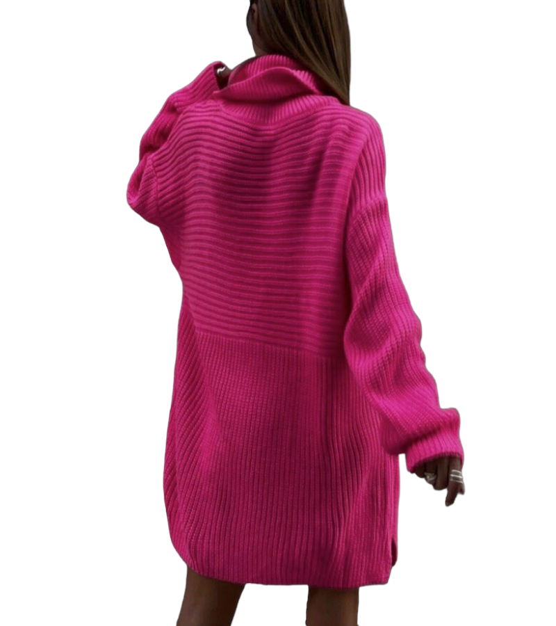 Women Oversize Knitted Sweater dress for Autumn and winter