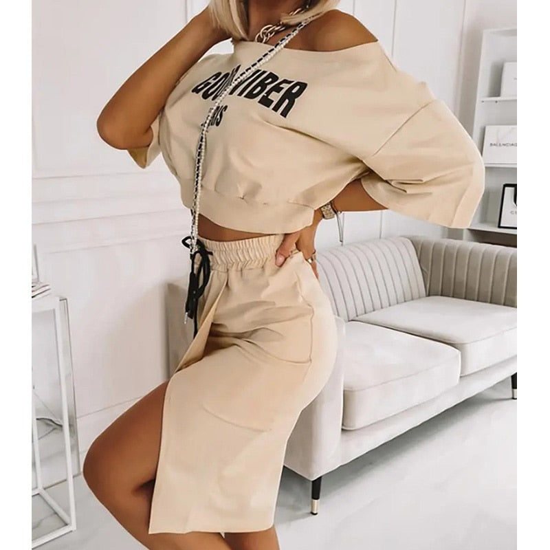 New Fashion Women 2 Piece Set Outfits .