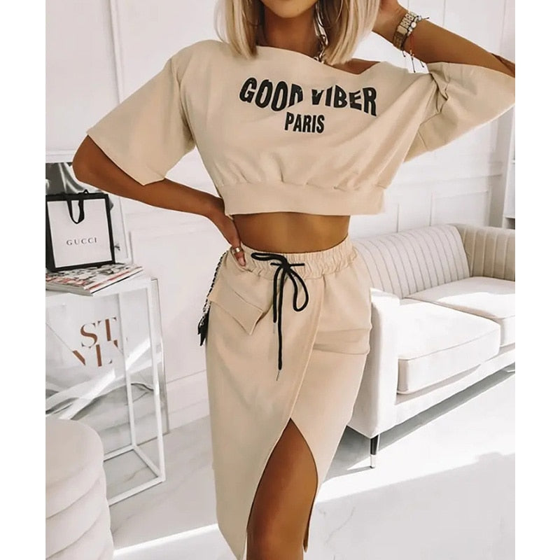 New Fashion Women 2 Piece Set Outfits .